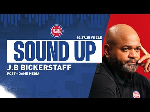 Post-Game Press Conference: J.B. Bickerstaff | Pistons vs Cavs | 10.27.2025