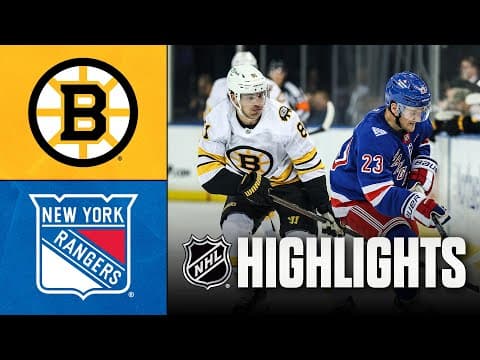NHL Highlights | Bruins vs. Rangers | September 23, 2025