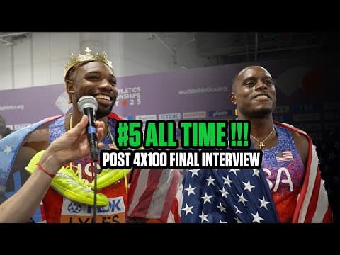 USA Mens 4x1 Run 5th fastest time in WORLD HISTORY | World Championship tokyo 2025