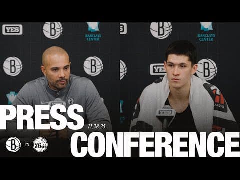 Jordi Fernández and Egor Dëmin Postgame Press Conferences vs Philadelphia
