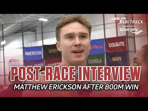 Matthew Erickson 1:46.88 800m Post-Race Interview | BU Valentine