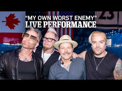 This Early 2000s Band Performed HIT SONG at NHL Playoff Game 👀 | My Own Worst Enemy Live Performance