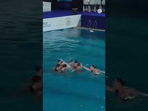 Team Spain Reveals Their New Team Free Routine #artisticswimming #swimming #freeroutine #shorts