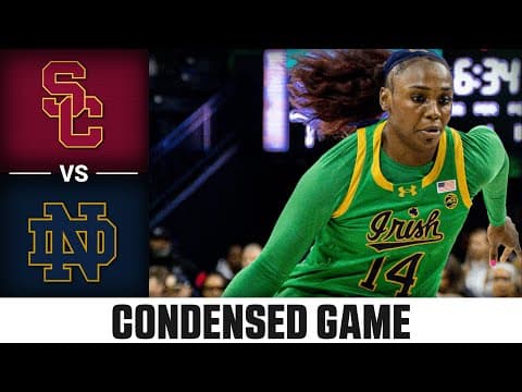 USC vs Notre Dame Condensed Game | 2025-26 ACC Women's Basketball