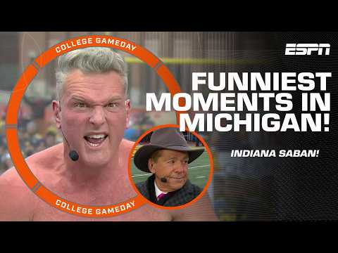 FUNNIEST MOMENTS from College GameDay in Ann Arbor, Michigan! 🤣