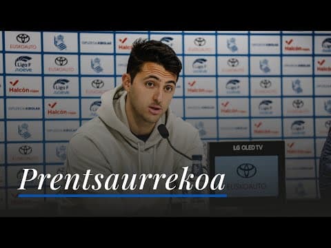 RUEDA DE PRENSA | Arturo Ruiz | Real Sociedad - SD Eibar