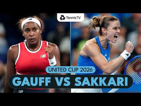 Coco Gauff vs Maria Sakkari | United Cup 2026 Quarter-Final Highlights