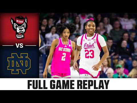 NC State vs. Notre Dame Full Game Replay | 2025-26 ACC Women's Basketball