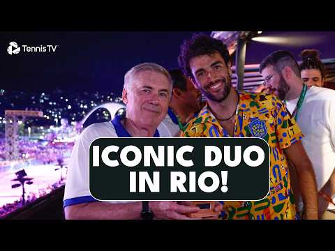 Matteo Berrettini & Carlo Ancelotti Enjoy Rio Carnaval 🥳