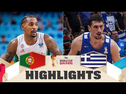Portugal 🇵🇹 v Greece 🇬🇷 | Highlights | FIBA Basketball World Cup 2027 European Qualifiers