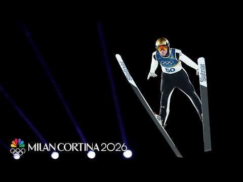 Slovenia's Domen Prevc leaps to SECOND ski jump gold at Milan Cortina Winter Olympics | NBC Sports