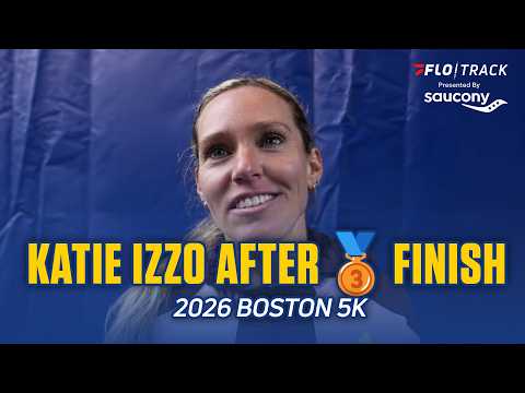Katie Izzo After Third Place Overall Finish in BAA 5k | Boston Marathon 2026