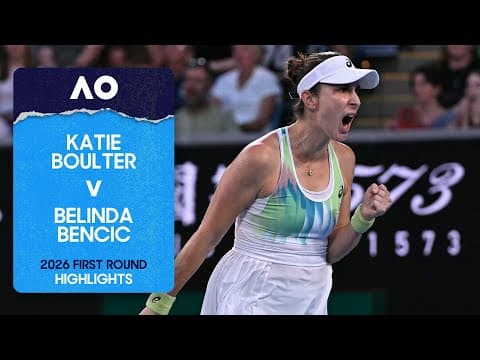 Katie Boulter v Belinda Bencic Highlights | Australian Open 2026 First Round
