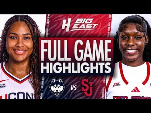 UConn vs St. John's - FULL GAME HIGHLIGHTS | January 7, 2026 | BIG EAST Women’s Basketball