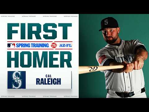 Big Dumper is BACK! 🍑 Cal Raleigh launches his first homer of Spring Training 💪