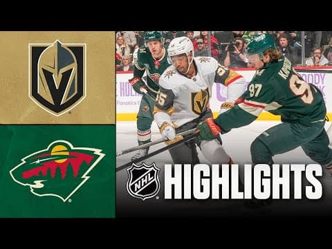 NHL Highlights | Golden Knights vs. Wild | November 16, 2025