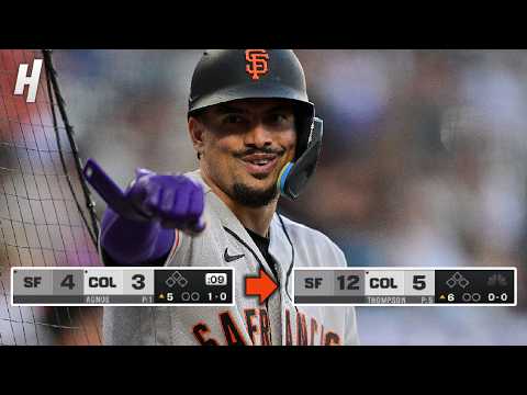 Giants SCORE 7 RUNS in the 5th 😱 Willy Adames CRUSHES a GRAND SLAM vs Rockies