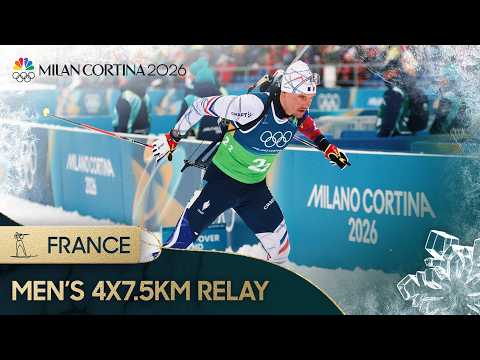 Frances clinches FIRST Winter Olympic gold in men's 4x7.5km biathlon relay | NBC Sports