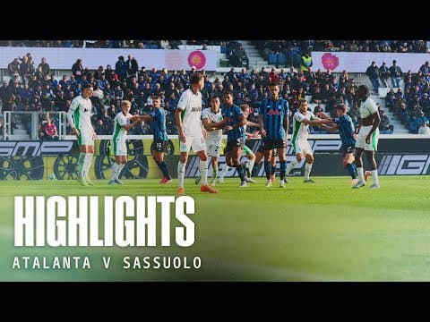 Atalanta-Sassuolo 0-3 | Highlights 11ª Serie A Enilive 2025/26