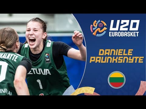 Daniele Paunksnyte 🇱🇹 | ALL-STAR FIVE | Full Highlights | FIBA U20 Women's EuroBasket 2025