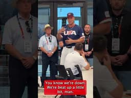 Captain America! Aaron Judge makes a speech to Team USA ahead of the World Baseball Classic
