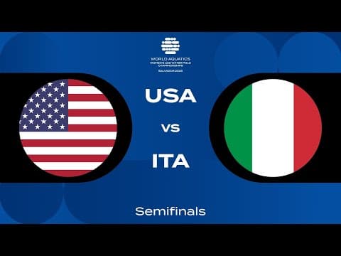 USA vs Italy Semi-Final | Day 6 Highlights | Women’s U20 Water Polo 2025