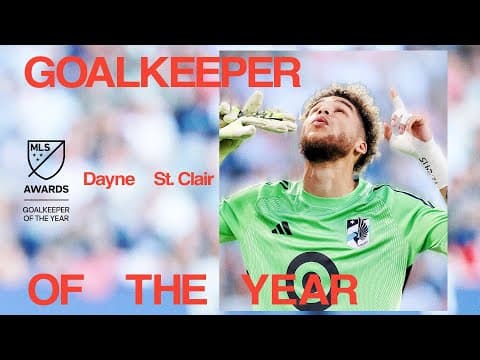 Dayne St. Clair AWARDED MLS Goalkeeper of the Year!