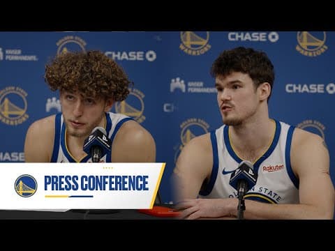 Quinten Post and Brandin Podziemski Recap Warriors Win Over Bulls