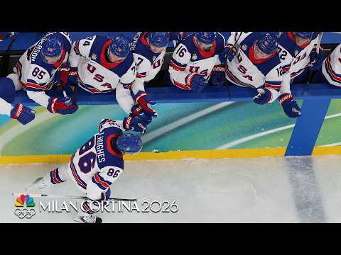 Jack Hughes finds the back of the net in semi vs. Slovakia | Winter Olympics 2026 | NBC Sports