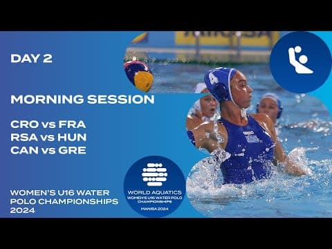 Morning Session | Day 2 | World Aquatics Women’s U16 Water Polo Championships 2024