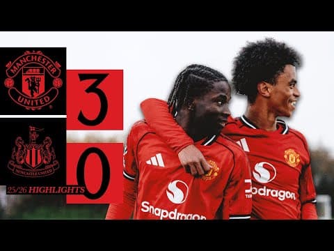A Win In The U18 Premier League 🤩 | Man Utd U18s v Newcastle U18s | Highlights