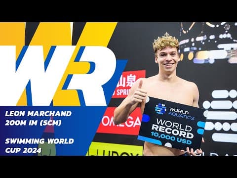 Leon Marchand Smashes Ryan Lochte’s 200m IM World Record! 🚀