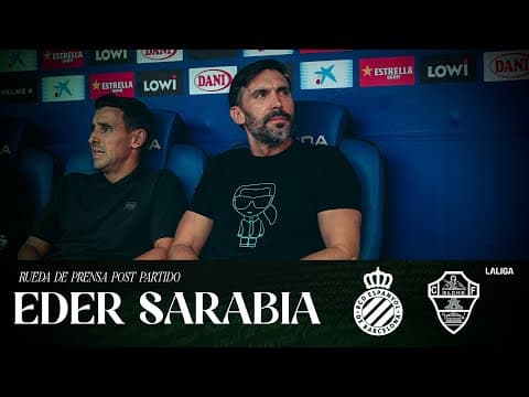 La valoración de Eder Sarabia tras el encuentro en el RCDE Stadium