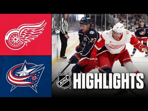 Red Wings vs. Blue Jackets | NHL Highlights | December 04, 2025