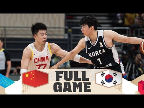 China v Korea | Full Basketball Game | FIBA Basketball World Cup 2027 Asian Qualifiers
