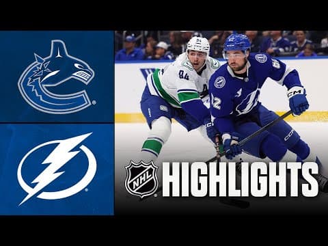 NHL Highlights | Canucks vs. Lightning | November 16, 2025