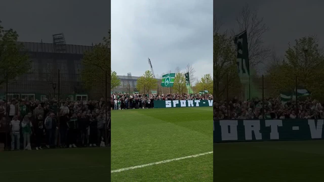 WAS FÜR EIN SUPPORT 💚🤍 #svw #nordderby