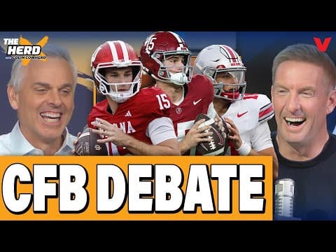 Colin Cowherd & Joel Klatt DEBATE CFB playoff rankings & QB prospects | THE HERD College Football