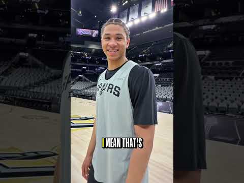 The Spurs react to practicing on the NBA Finals Court for the first time 👀