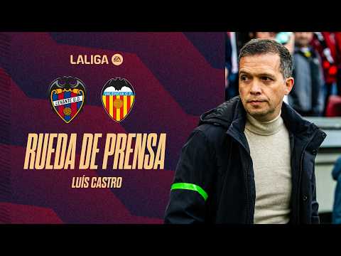 RUEDA DE PRENSA de LUÍS CASTRO previa al encuntro ante el Valencia CF (J24)