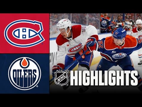 NHL Highlights | Canadiens vs. Oilers | October 23, 2025