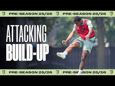 Neat passing and shooting drills in West Ham build-up | Summer Series training