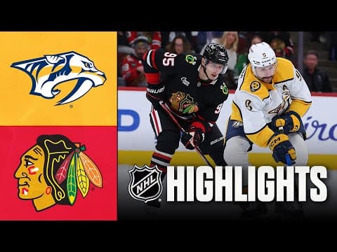 Predators vs. Blackhawks | NHL Highlights | November 28, 2025