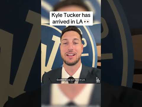 Kyle Tucker has a message for Dodger fans 🍿 (via @dodgers/TT)