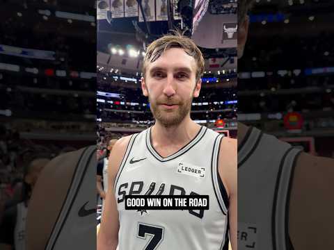 Luke helps secure the W in his first game back! #spurs #lukekornet #spurs