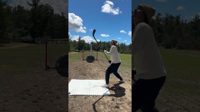 Working on this new move in the field 🏒