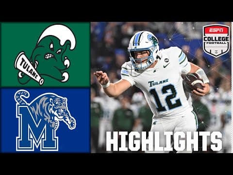 Tulane Green Wave vs. Memphis Tigers | Full Game Highlights | ESPN College Football