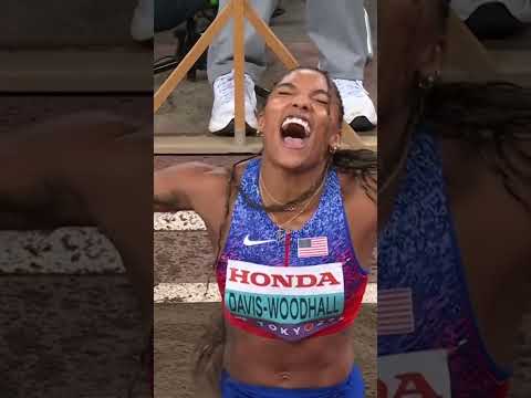 Tara Davis-Woodhall is the long jump world champ ‼️ #worldathleticschamps #usa #sports #athletics