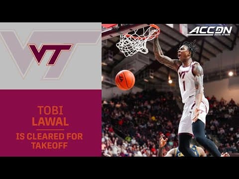 Virginia Tech's Tobi Lawal Is Cleared For Takeoff
