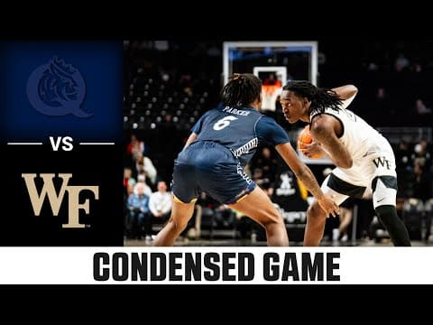 Queens vs. Wake Forest Condensed Game| 2025-26 ACC Men's Basketball